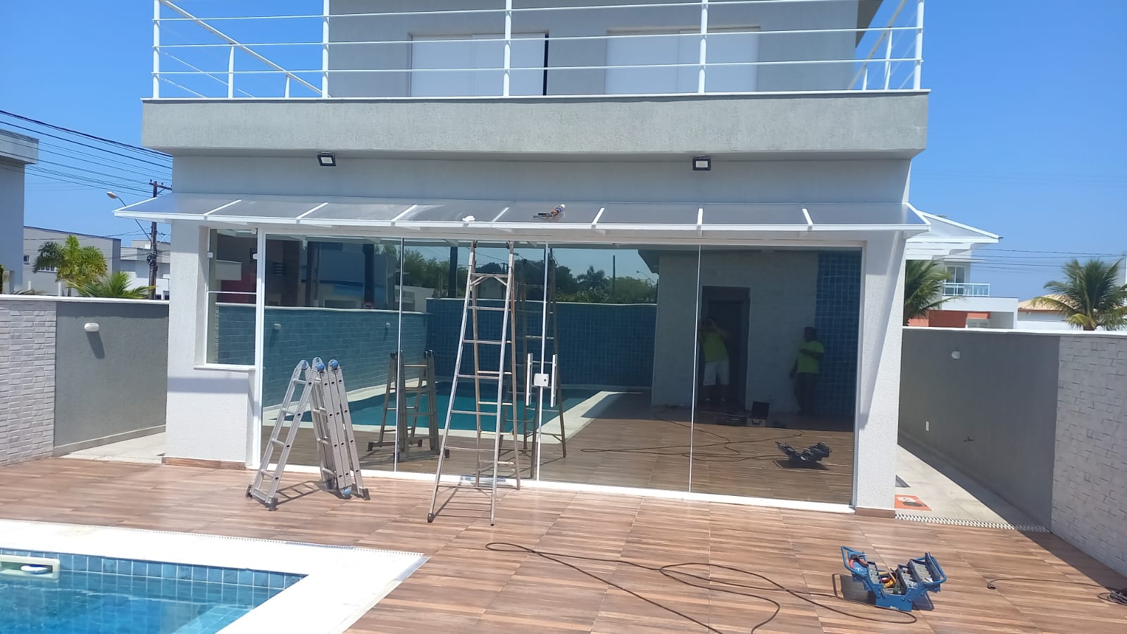 casa de aluminio